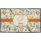 Swirly Floral Door Mat - 60"x36" (Personalized)