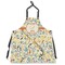 Swirly Floral Apron Without Pockets w/ Name and Initial