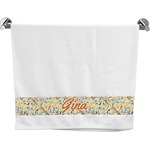 Swirly Floral Bath Towel (Personalized)