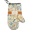Swirly Floral Personalized Oven Mitt