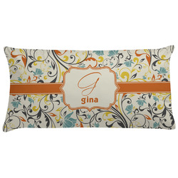 Swirly Floral Pillow Case - King (Personalized)