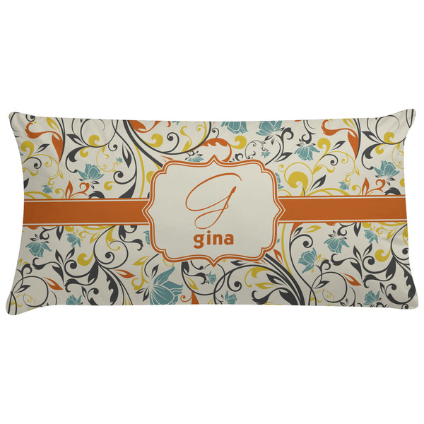 Custom Swirly Floral Pillow Case (Personalized)