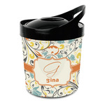 Swirly Floral Plastic Ice Bucket (Personalized)