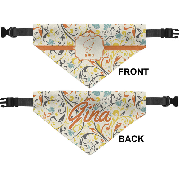 Swirly Floral Pet Bandana Approval