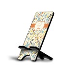 Swirly Floral Cell Phone Stand (Large) (Personalized)