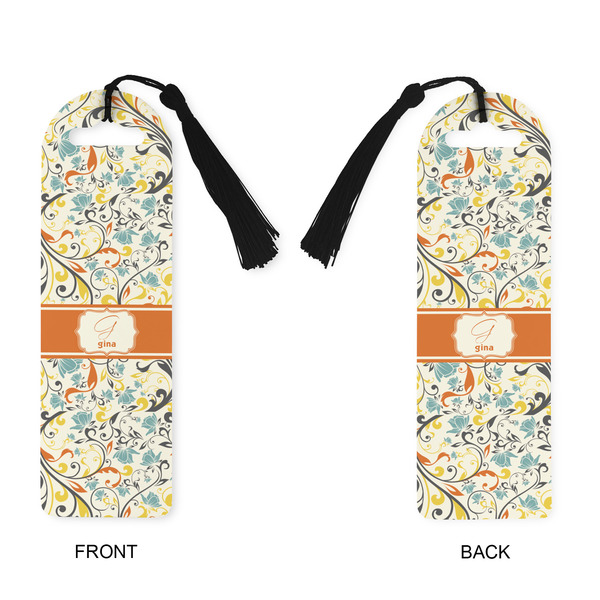 Swirly Floral Plastic Bookmarks - Approval