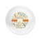 Swirly Floral Plastic Party Appetizer & Dessert Plates - Approval