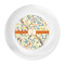 Swirly Floral Plastic Party Dinner Plates - Approval