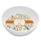 Swirly Floral Melamine Bowl - Side and center