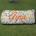 Swirly Floral Blade Putter Cover (Personalized)