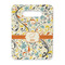 Swirly Floral Rectangle Trivet with Handle - FRONT