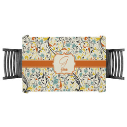 Swirly Floral Tablecloth - 58"x58" (Personalized)