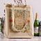 Swirly Floral Reusable Cotton Grocery Bag - In Context