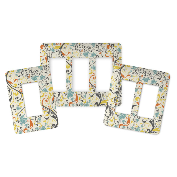 Swirly Floral Rocker Light Switch Covers - Parent - ALL VARIATIONS