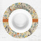 Swirly Floral Round Linen Placemats - LIFESTYLE (single)