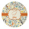 Swirly Floral Round Paper Coaster - Approval