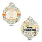 Swirly Floral Round Pet Tag - Front & Back