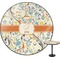 Swirly Floral Round Table Top