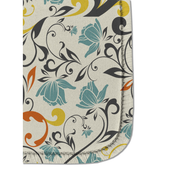 Swirly Floral Sanitizer Holder Keychain - Detail