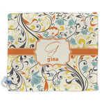 Swirly Floral Security Blanket (Personalized)