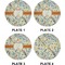 Swirly Floral Set of Appetizer / Dessert Plates (Approval)