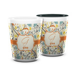 Swirly Floral Ceramic Shot Glass - 1.5 oz (Personalized)