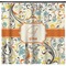Swirly Floral Shower Curtain - Custom Size (Personalized)