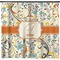 Swirly Floral Shower Curtain - 71" x 74" (Personalized)