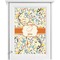 Swirly Floral Single White Cabinet Decal