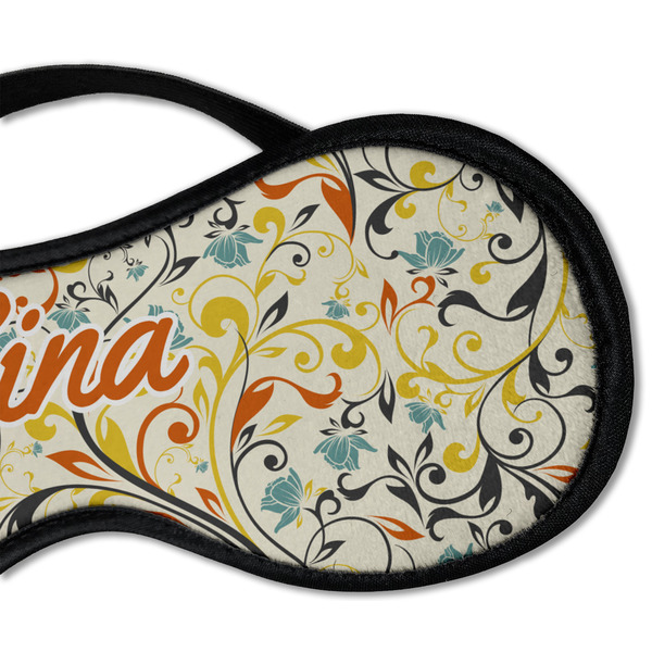 Swirly Floral Sleeping Eye Mask - DETAIL Large