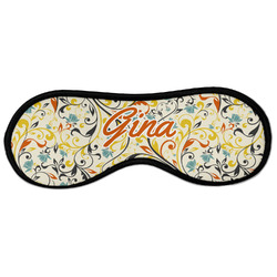 Swirly Floral Sleeping Eye Masks - Large (Personalized)
