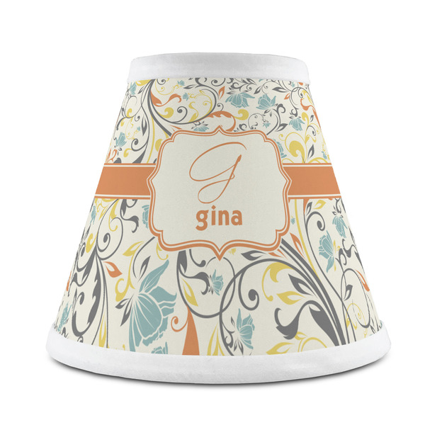 Custom Swirly Floral Chandelier Lamp Shade (Personalized)
