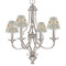 Swirly Floral Small Chandelier Shade - LIFESTYLE (on chandelier)