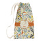 Swirly Floral Small Laundry Bag - Front View
