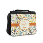Swirly Floral Toiletry Bag - Small (Personalized)