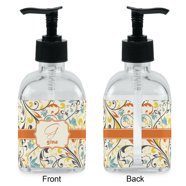 Swirly Floral Glass Soap/Lotion Dispenser - Approval