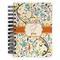 Swirly Floral Spiral Journal Small - Front View