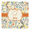 Swirly Floral Square Decal