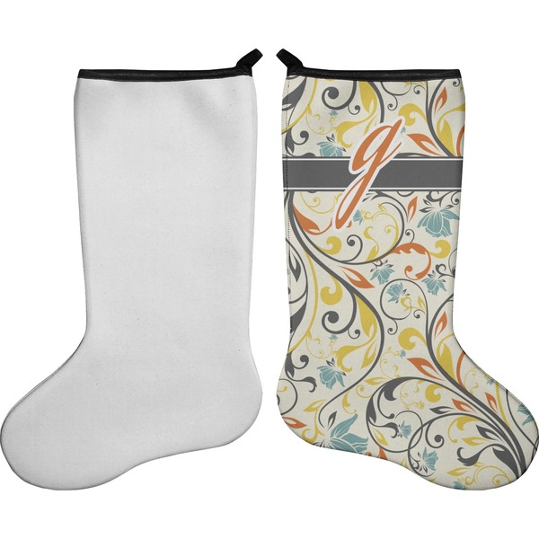 Swirly Floral Stocking - Single-Sided - Approval