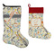 Swirly Floral Stockings - Side by Side compare