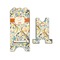 Swirly Floral Stylized Phone Stand - Front & Back - Small