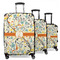 Swirly Floral Suitcase Set 1 - MAIN