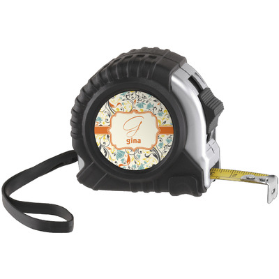 Custom Swirly Floral Tape Measure (Personalized)
