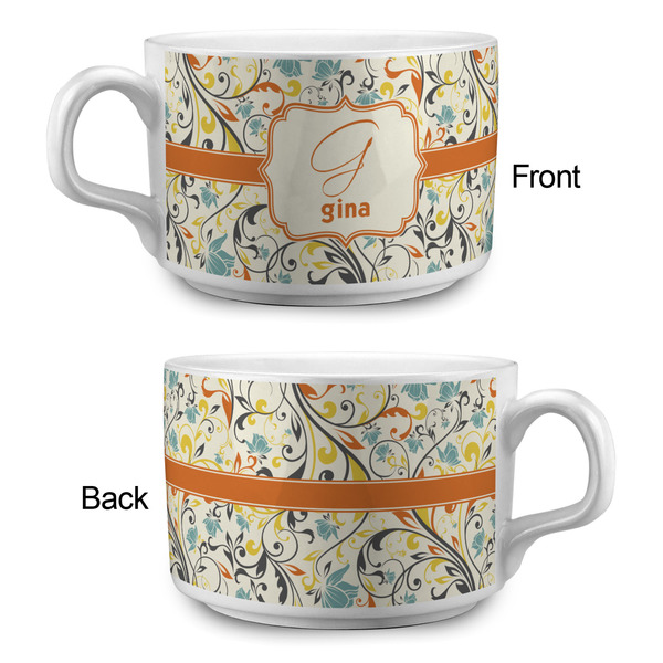 Swirly Floral Tea Cup - Single Apvl