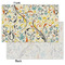 Swirly Floral Tissue Paper - Heavyweight - Small - Front & Back
