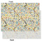 Swirly Floral Tissue Paper - Lightweight - Large - Front & Back