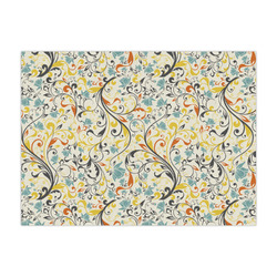 Swirly Floral Large Tissue Papers Sheets - Lightweight