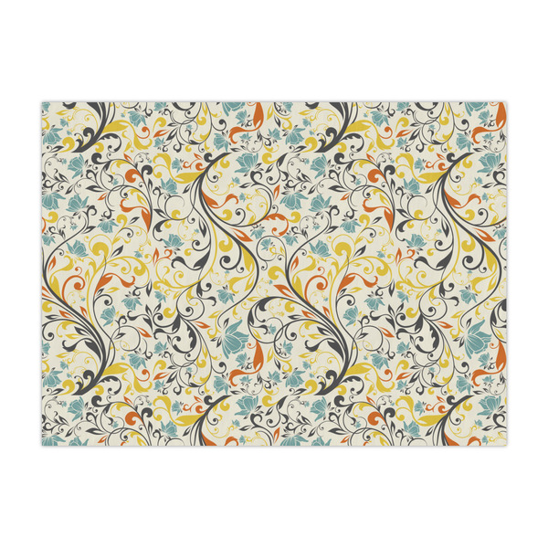 Custom Swirly Floral Tissue Paper Sheets