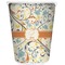 Swirly Floral Trash Can White