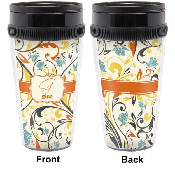 Swirly Floral Travel Mug Approval (Personalized)
